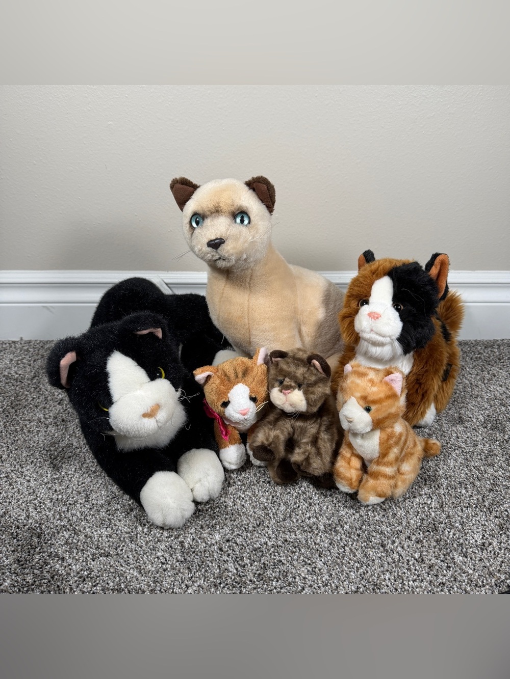 Cat Plush Stuffed Animal Lot – 6 Plushies – Mixed Brands Russ Ganz